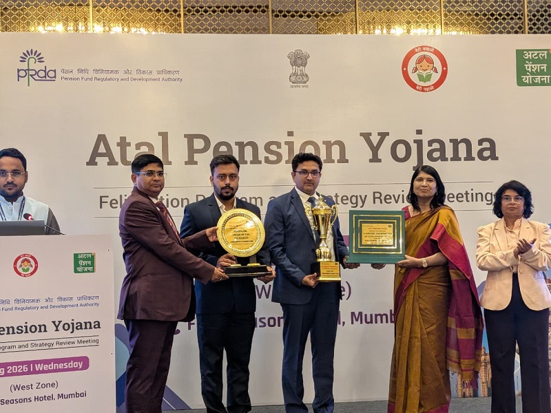 Award for Contribution in APY by PFRDA